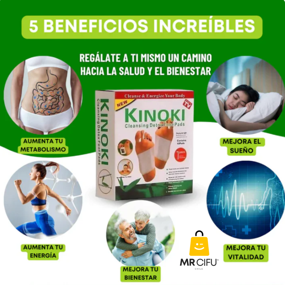 NaturaPatch Kinoki™ ¿Cansado de noches intranquilas y sentirte agotado? (10un)