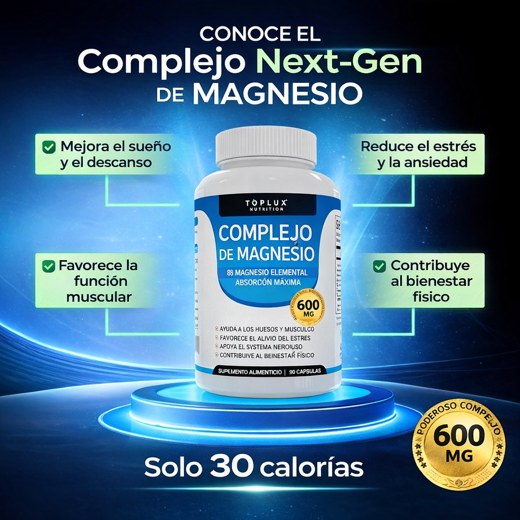 Magnesio ActiveLife 600™  8 tipos de magnesio en 1 ⚡ 60capsulas