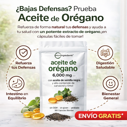 Orégano Defensa Natural™           " Cansancio constante no es normal". 60caps